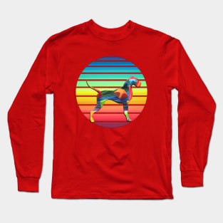 Great Colorful Dog Gift Long Sleeve T-Shirt